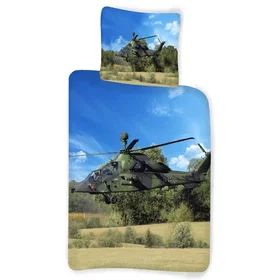 IRule Pro Licens Army Helicopter Bomulls Sängkläder Set 140x200cm