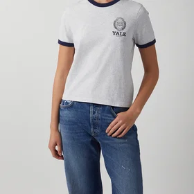 Sporty & Rich Yale Crest Ringer T-shirt (Women's)