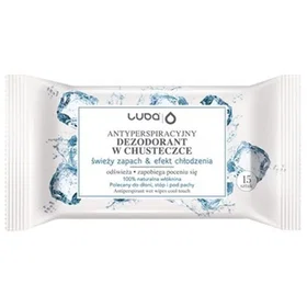 Luba Fresh Scent and Cooling Effect Lingettes Déodorantes 15 pc