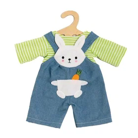 Heless 2316 Vêtements de poupée Bunny Lou avec salopette et chemise à rayures