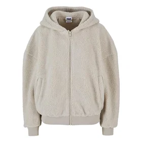 Urban Classics Oversized Sherpa Full Zip Hoodie (Dam)