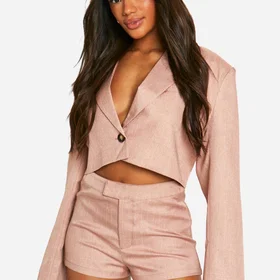 Boohoo Premium Pinstripe Tailored Hotpants (Women's)
