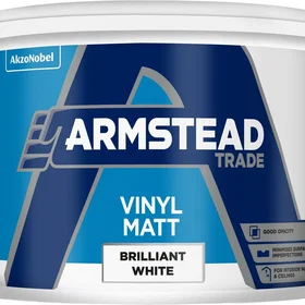 Armstead Trade Vinyl Matt Paint Brilliant White 10L