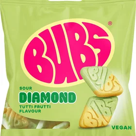 Bubs Sour Diamond Tutti Frutti Flavour 155g