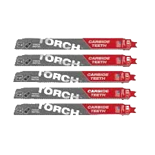 Milwaukee Torch Reciprocating Sågblad 230x10TPI Karbid 5-pack