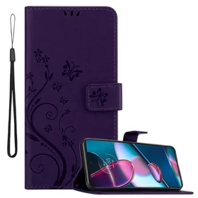 Cadorabo Case with Flower Design for Motorola Edge+