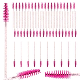 Pricenet 50pcs Ögonfrans- och Ögonbrynsborstespiral