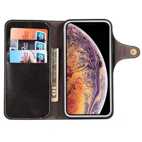 Denior Leather Wallet Case for iPhone 12 Pro Max