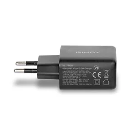 Lindy 73438 GaN 2 Portin USB Type-C Seinälaturi 65W