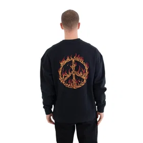 Hurley Built Fire Peace Crew Neck (Herr)