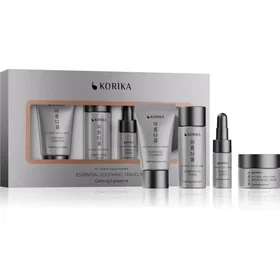 KORIKA Essential Soothing Travel Set Presentförpackning (Rengöring, Toner, Serum, Kräm)