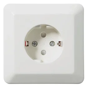 Opal Enkel RS Innfelt Stikkontakt Jordet 07070483152506