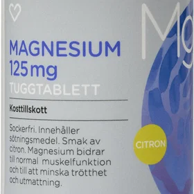 Hjärtats Magnesium 125mg 90 Tuggtablett