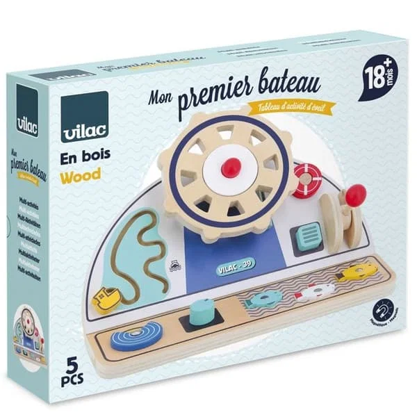 Vilac My First Boat Activity Toy 2129-White-OS