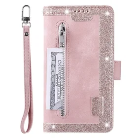 Samsung Wallet Case with Zipper and 9 Card Slots for Galaxy S26 Ultra