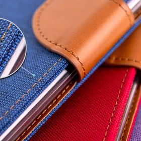 FONNEO Étui en Toile avec Portefeuille Magnétique et Verre pour Xiaomi Redmi A5