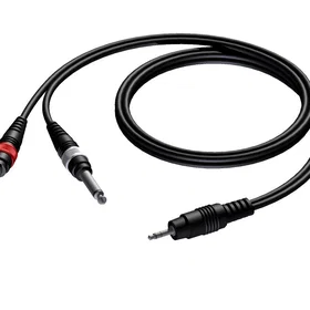 ProCable MiniJack 3,5 mm stereo till 2 x Jack 1.5m CAB713-1,5