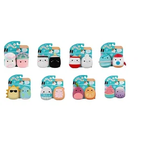 Squishmallows Two-Pack Squeaky Plush Dog Toy 9cm