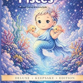 Pisces Presentpaket Zodiac Baby Minnesbok Dagbok & Aktivitetsminne (Baby)