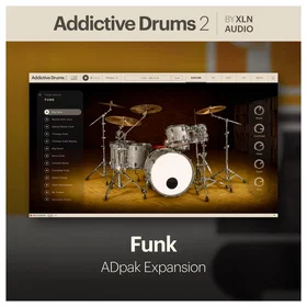 XLN Audio Addictive Drums 2 Funk ADpak Audio Production Software