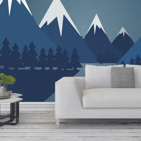 Origin Murals Snowy Mountain Valley MUR175M