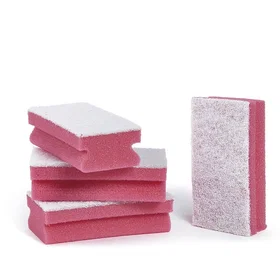 Perfetto svamp Rektangulär Röd Vit 10-pack