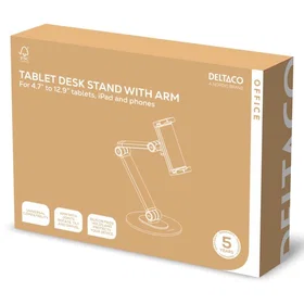 Deltaco ARM-0560 Surfplattehållare med arm 12.9" för Surfplatta