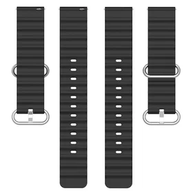 CaseOnline Ocean Klockband Svart för Garmin Forerunner 70