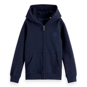 Scotch & Soda Core Regular Fit Logo Badge Full Zip Sweatshirt (Unisex)
