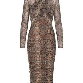 Bardot Aliyah Mönstrad Midiklänning