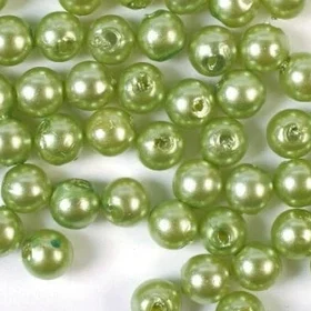 Plastperler 8 mm Lime Perler