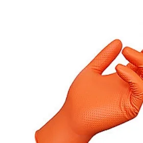 Nilex Nitril Puderfria Engångshandskar Orange 50 st