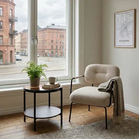 Håum Sidebord Enzo Svart Ø48 Cm