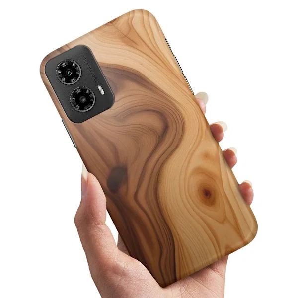 Kuoret Wooden Case for Motorola Moto G34 5G