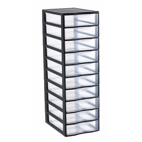 Sundis Tour de rangement Noir 81.5 cm Polypropylène
