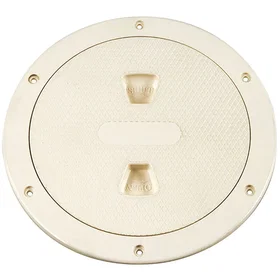 Beckson Marine Screw Out Non Skid Deck Plate Guld 6"