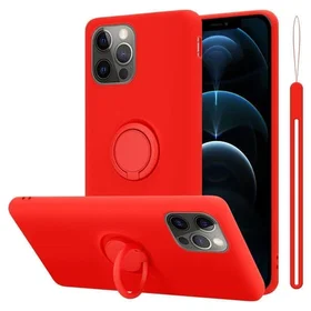 Cadorabo TPU Silicone Case with Ring for Apple iPhone 13 Pro