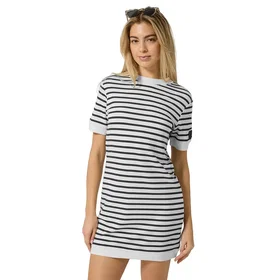 Supernatural Bio Stripe Short Sleeve Dress