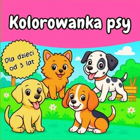 Kolorowanka-ssaki Kolorowanka Psy Färgläggningsbok för barn