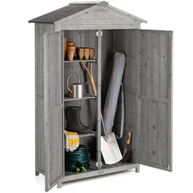 Christow Garden Shed 0.9x0.64m (CR0345-GY)