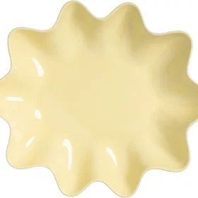 &Klevering Bowl sun Oval Smørfad 33 x 28 x 8 cm Gul