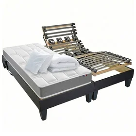 Idliterie Sommier électrique matelas mémoire lit 80x200cm