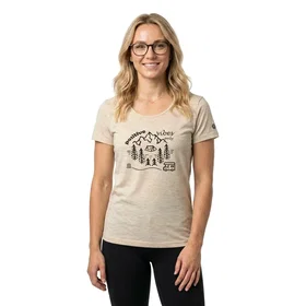 Lasting Kortärmad T-shirt Beige (Dam)