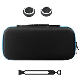 Inskal Nintendo Switch 2 Oppbevaringsveske m. Silikon Kabelbindere & Joystick Gr