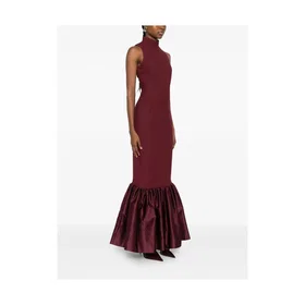 Rotate Birger Christensen Chiffon Ruffle Maxikjole