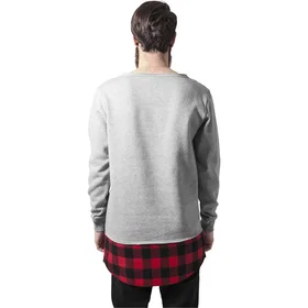 Urban Classics Long Flannel Bottom Långärmad T-shirt (Herr)