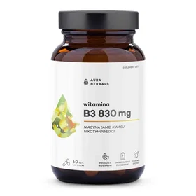 Aura Herbals B3 Niacin 830mg 60 Capsules