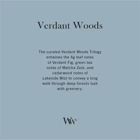 WoodWick Trilogy Verdant Woods Medium Hourglass Candle 275g