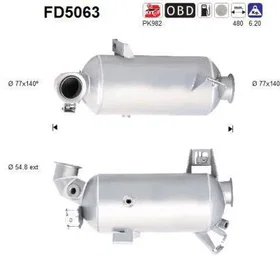 AS Partikkelfilter DPF VW T5 2,0TDI EURO 5 FD5063
