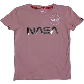 Alpha Industries Nasa Pm Kortärmad T-shirt Rosa (Dam)